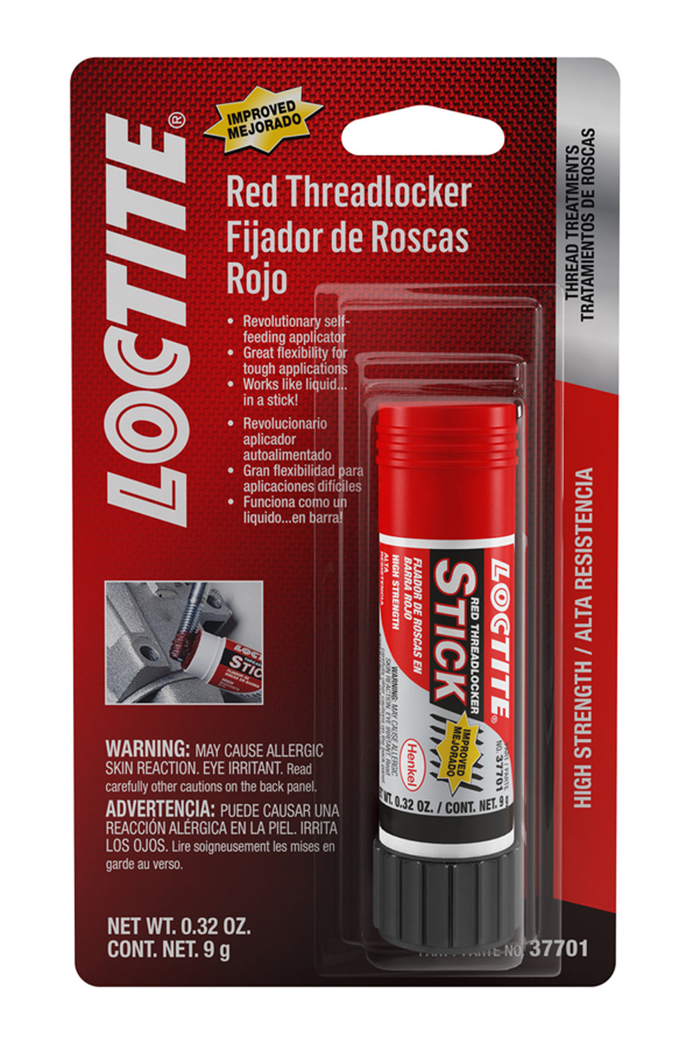 Loctite 511537 Threadlocker Red Stick 9g/.30oz Loctite 511537