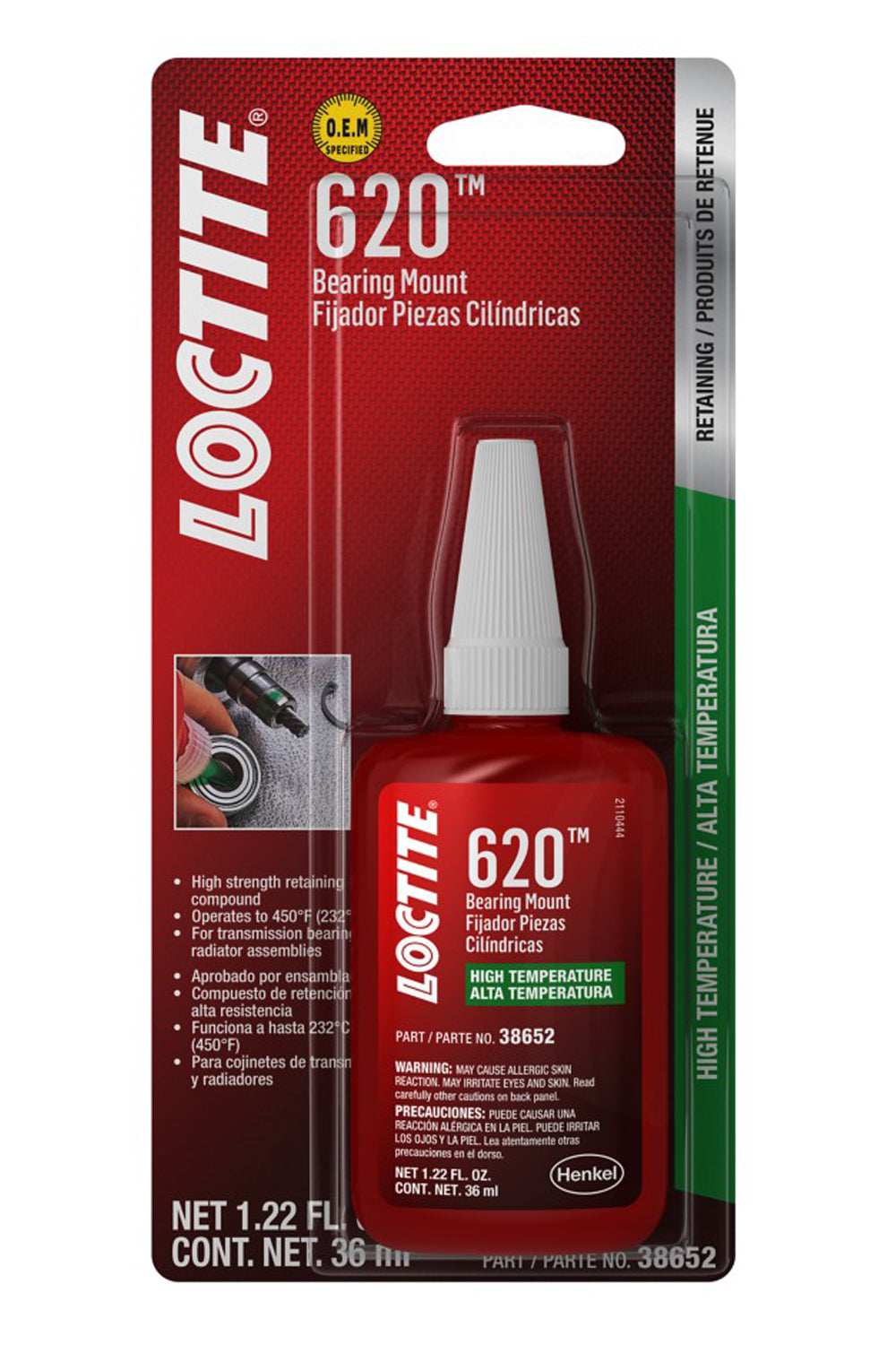 Loctite 555338 Bearing Mount 620 - High Temperature Loctite 555338