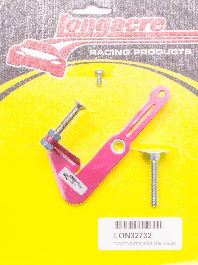 Longacre 52-32732 Primary Throttle Stop Bracket 2 BBL Longacre 52-32732