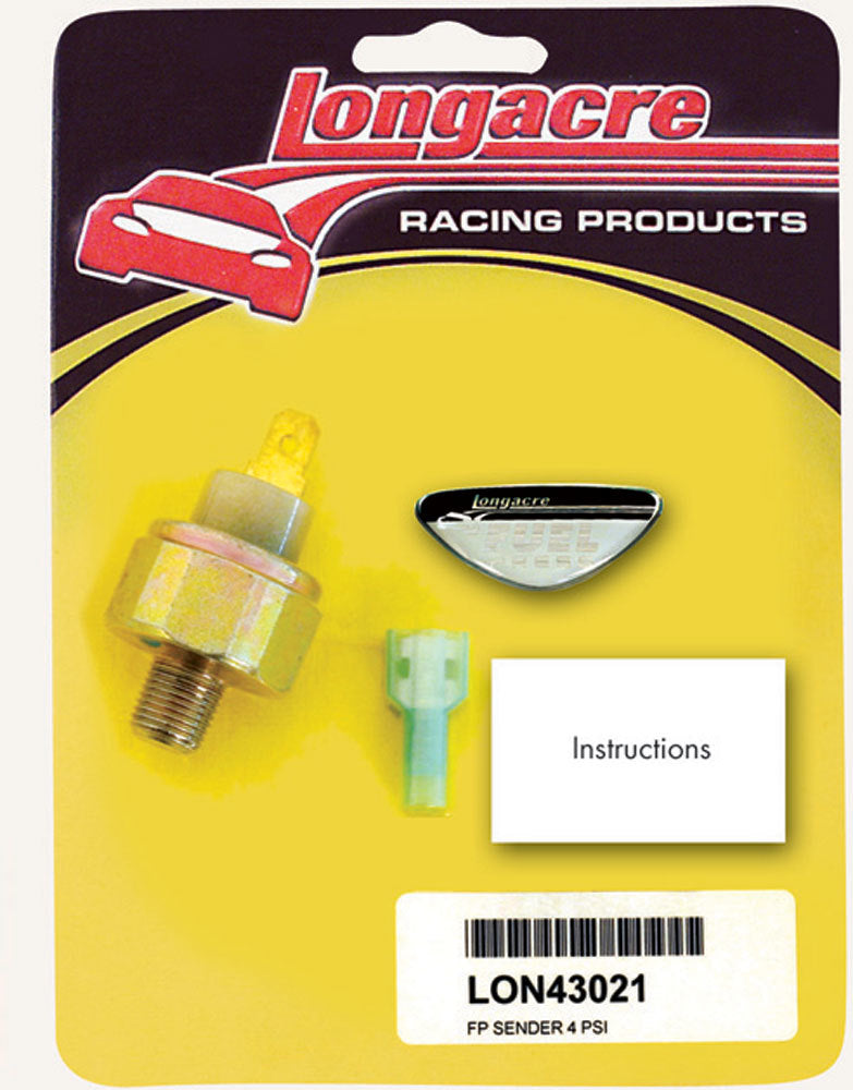 Longacre 52-43021 Fuel Pressure Sender 1/8in NPT 4psi Longacre 52-43021