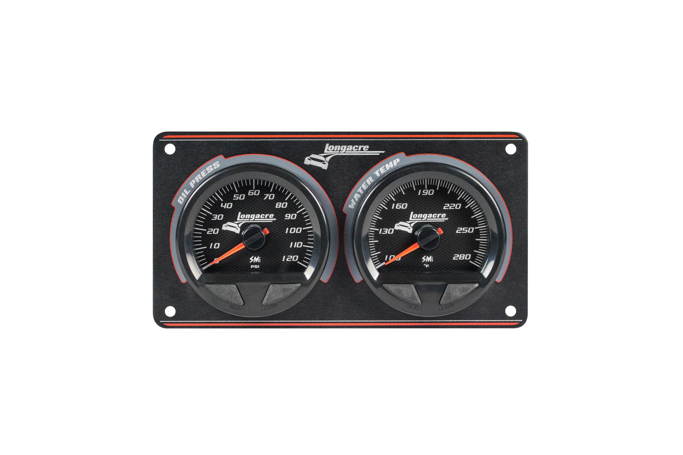Longacre 52-44560 Waterproof SMI 2 Gauge Panel OP/WT Longacre 52-44560