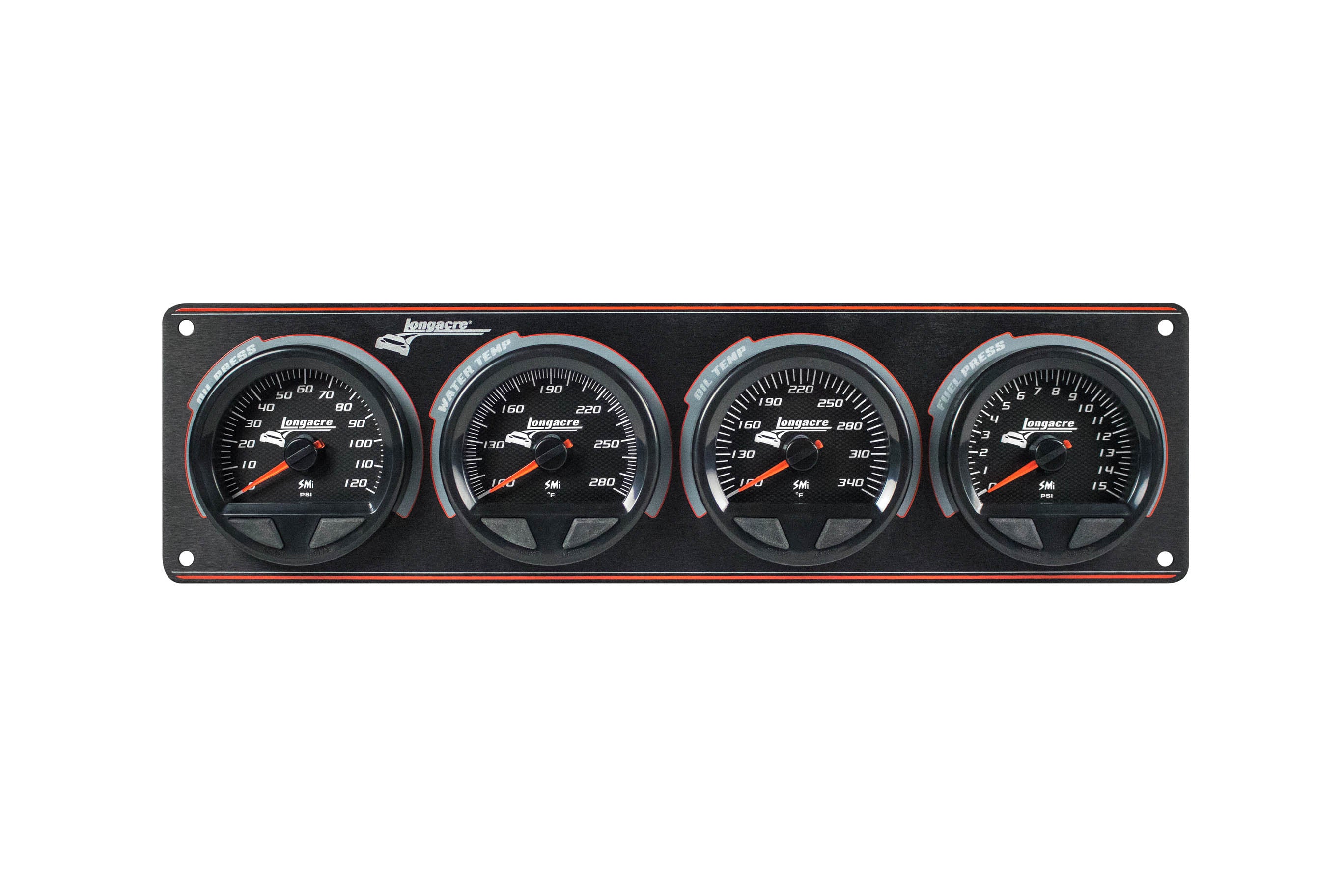 Longacre 52-44566 Waterproof SMI 4 Gauge Panel OP/WT/OT/FP Longacre 52-44566