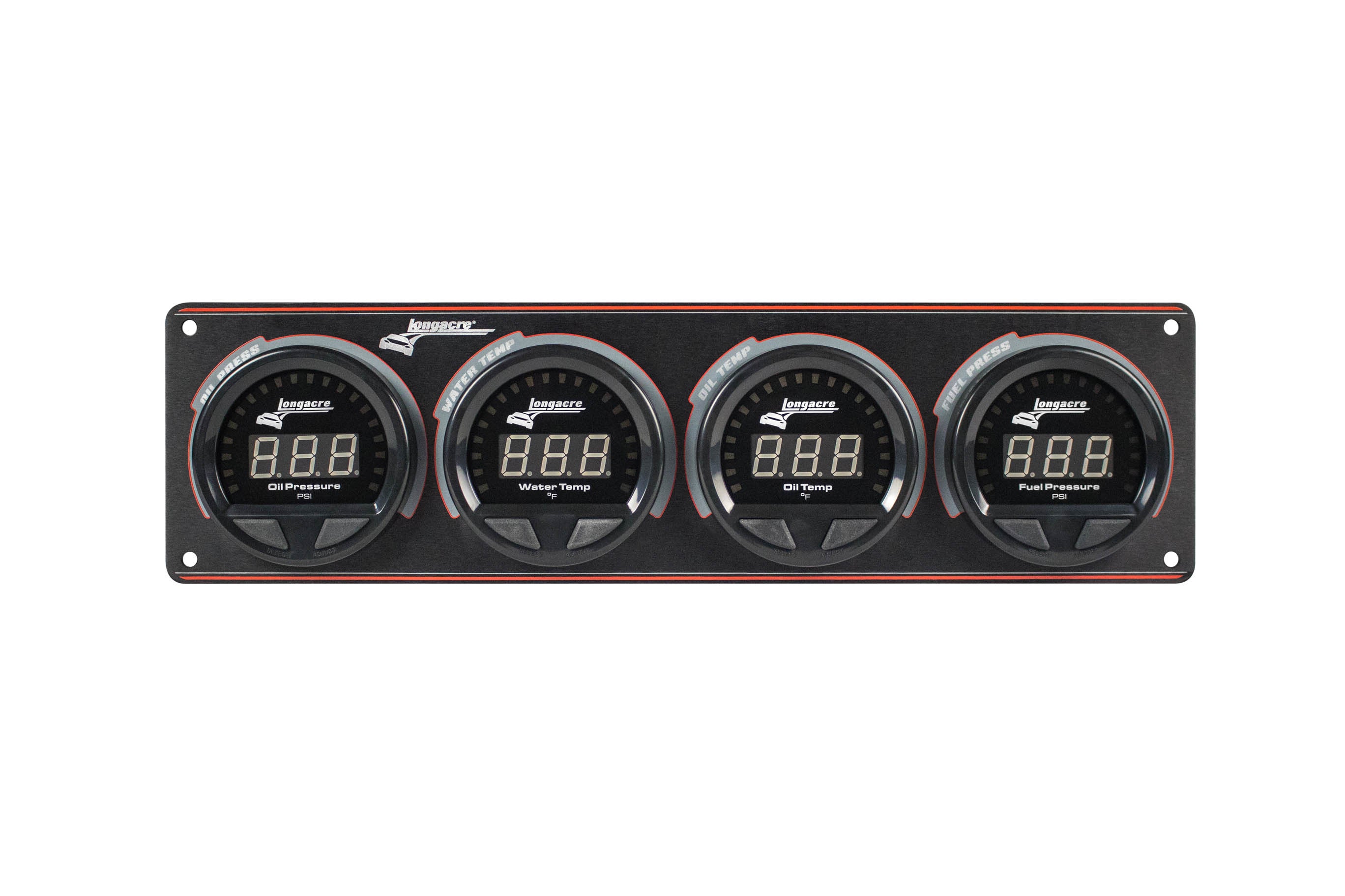 Longacre 52-44666 Waterproof LED 4 Gauge Panel OP/WT/OT/FP Longacre 52-44666