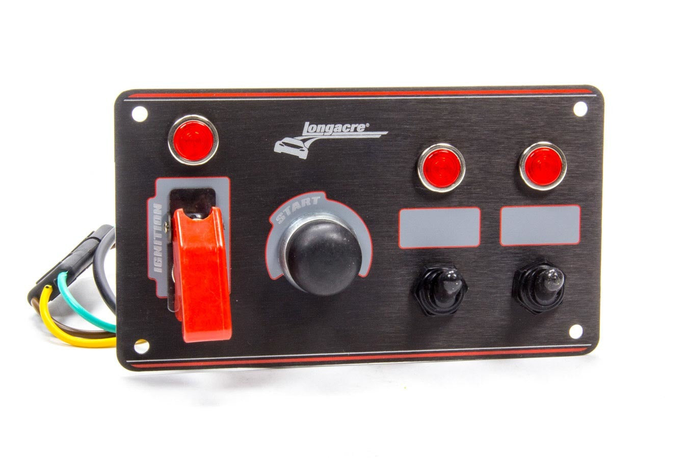 Longacre 52-44867 Ignition Panel Black w/2 Acc. and Pilot Light Longacre 52-44867