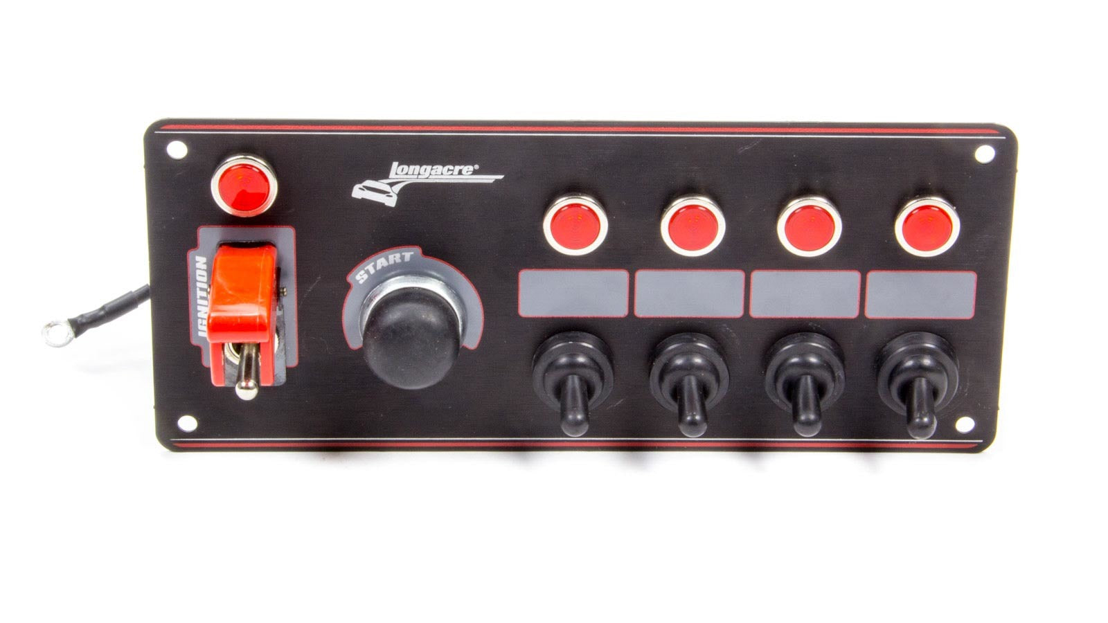 Longacre 52-44869 Ignition Panel Black w/ 4 Acc. and Pilot Light Longacre 52-44869