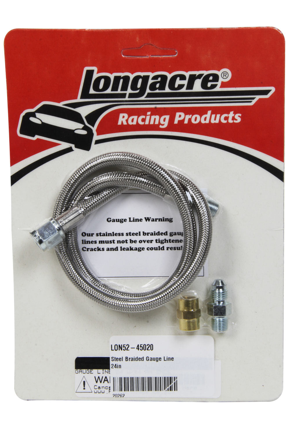 Longacre 52-45020 Steel Braided Gauge Line 24in Longacre 52-45020