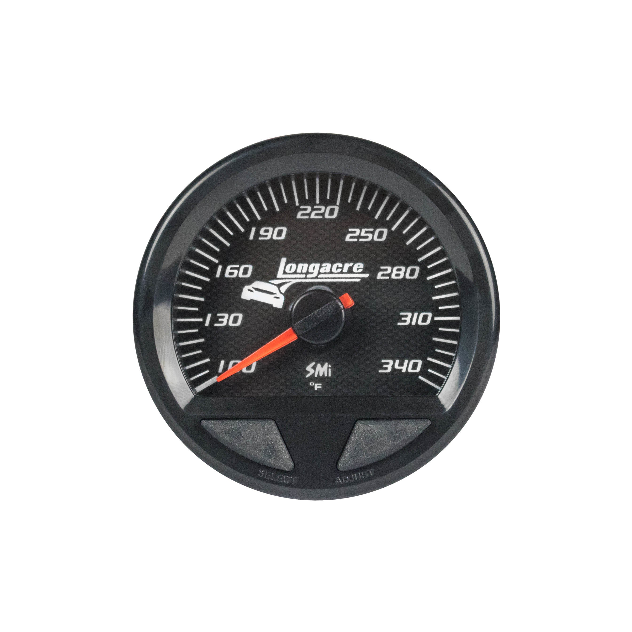 Longacre 52-46745 Waterproof SMI Oil Temp Gauge 100-340f Longacre 52-46745