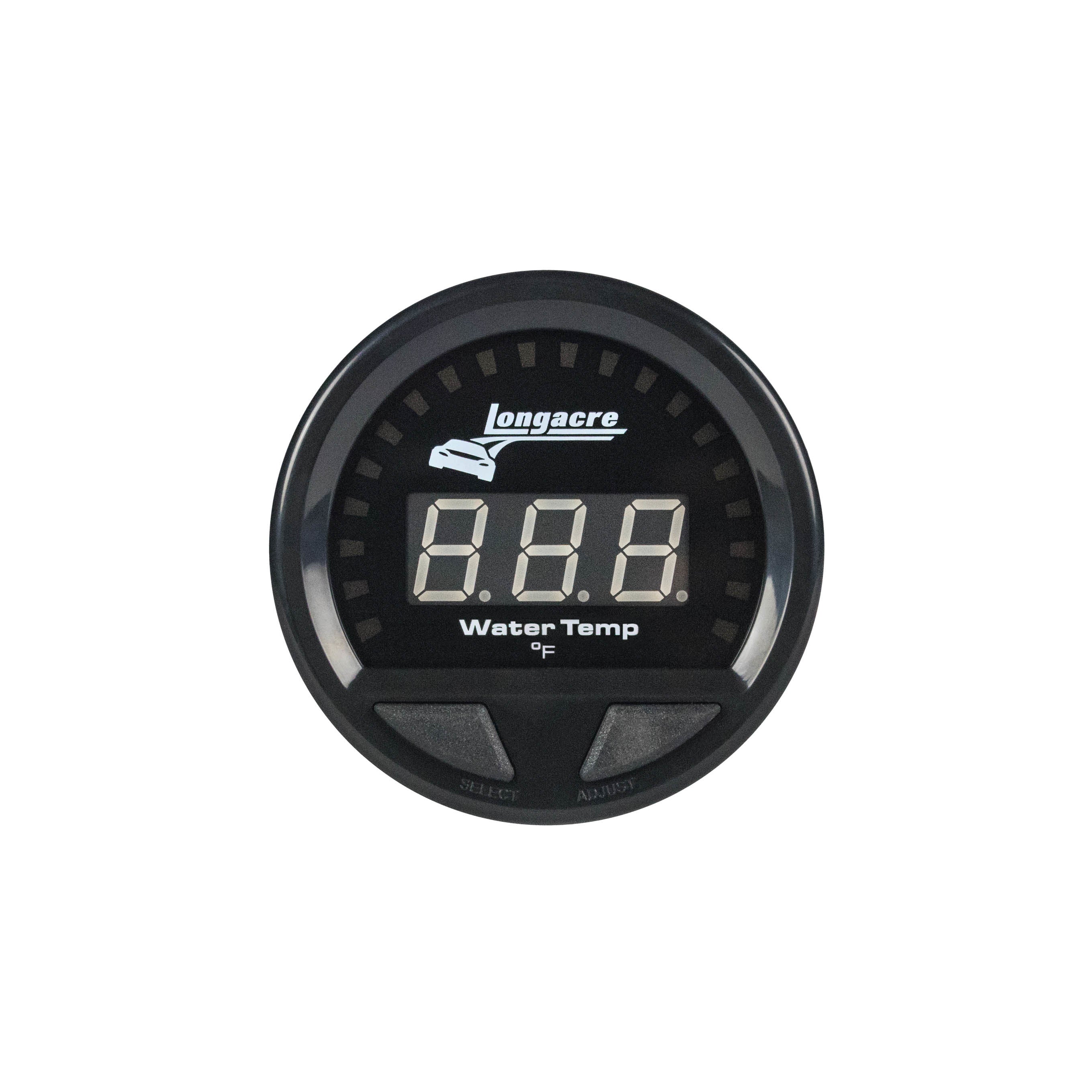 Longacre 52-46860 Waterproof LED Water Temp Gauge 100-280f Longacre 52-46860