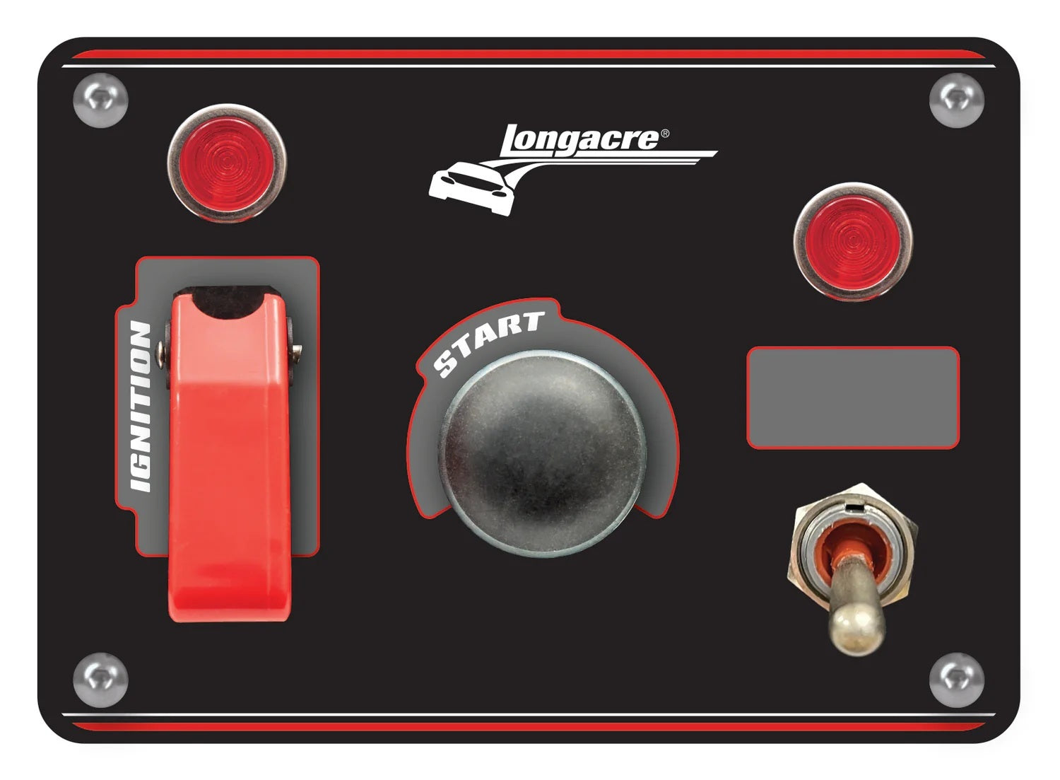 Longacre 52-48866 Ignition Panel Black w/ 1 Acc and Pilot Light Longacre 52-48866