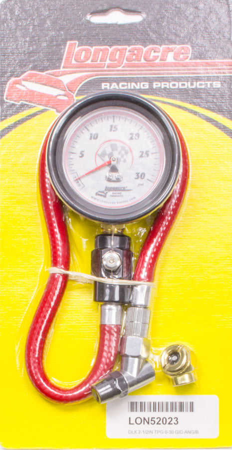 Longacre 52-52023 Tire Gauge 0-30PSI 2.5in GID Deluxe Longacre 52-52023
