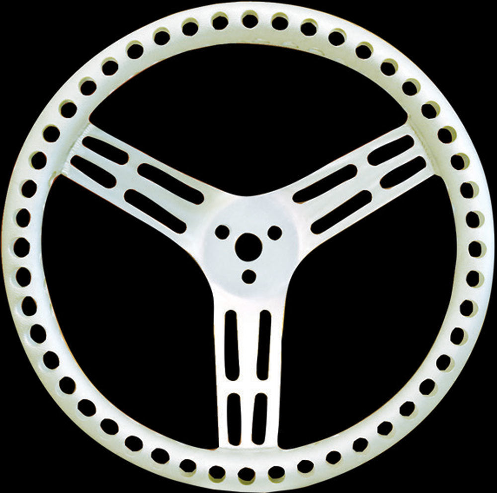 Longacre 52-56835 Steering Wheel 14in Dished Drilled Natural Longacre 52-56835