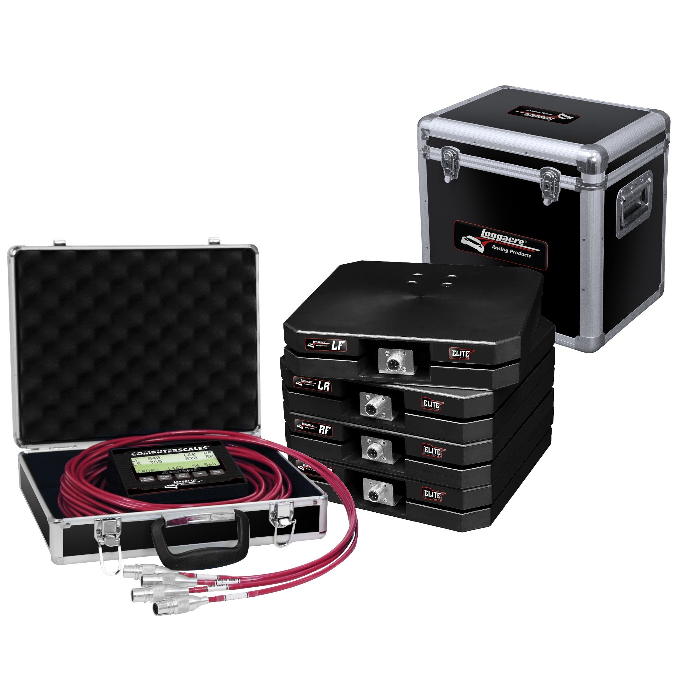 Longacre 52-82582 Scale Set Elite Wired 12in Pads 1100lbs Longacre 52-82582