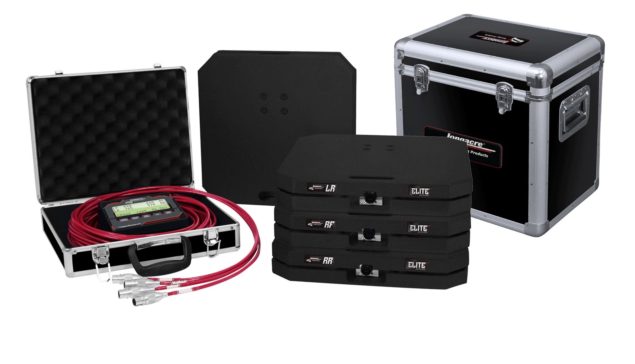 Longacre 52-82593 Scale Set Elite Wired 15in Pads 1500lbs Longacre 52-82593