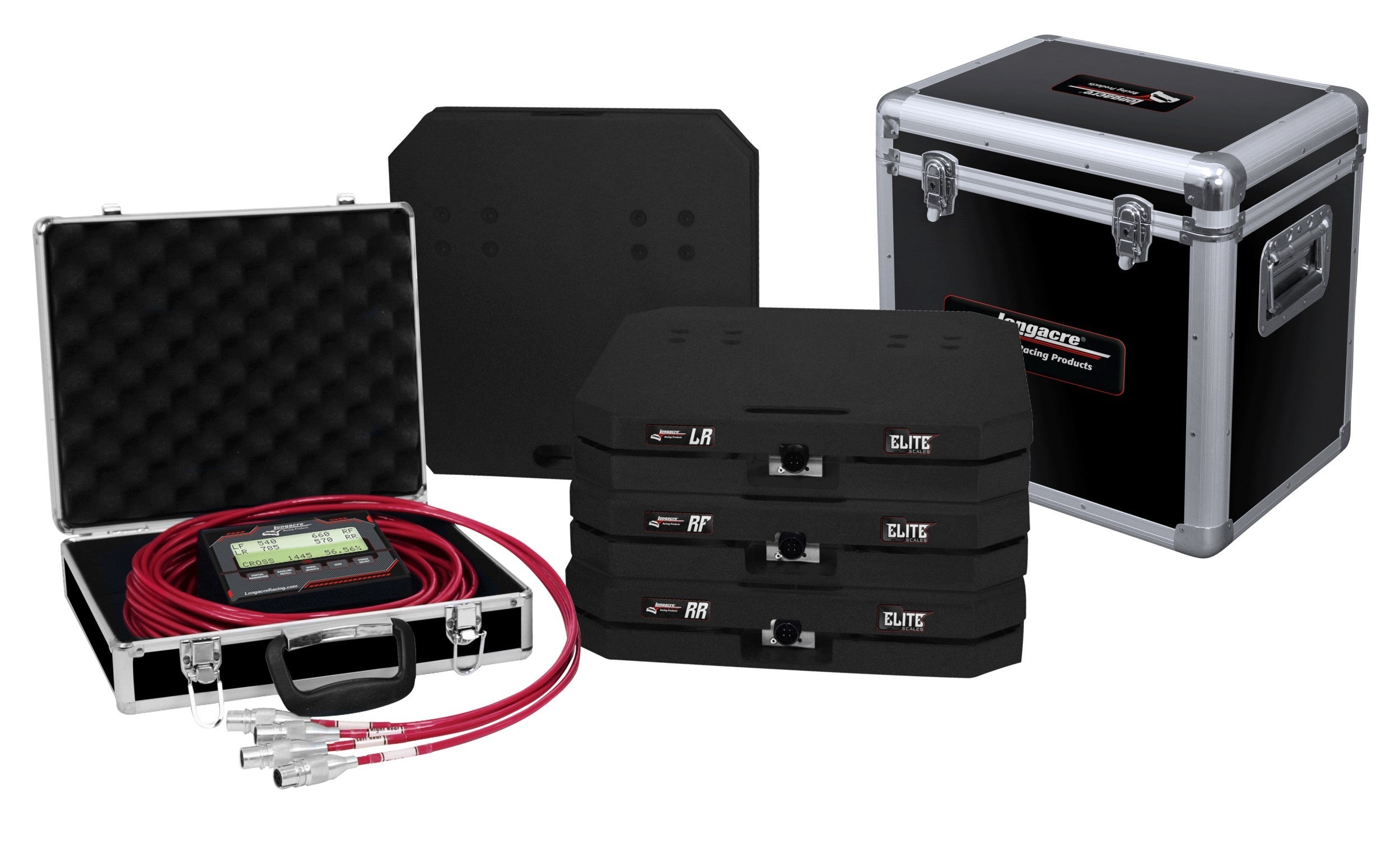 Longacre 52-82653 Scale Set Elite Wired 15in Pads 1800lbs Longacre 52-82653