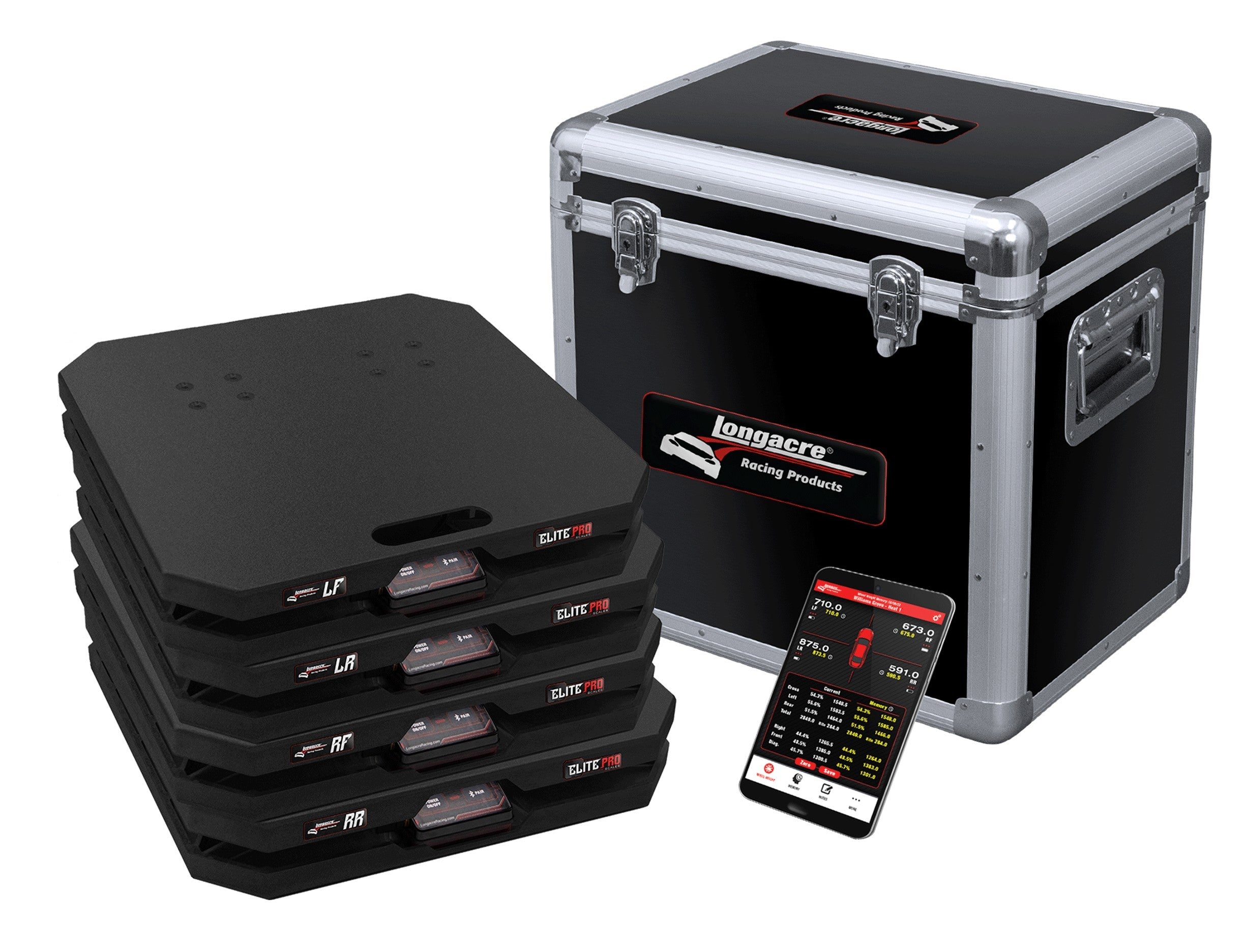 Longacre 52-82726 Scale Set Elite Wireless 15in Pads 1800lbs Longacre 52-82726