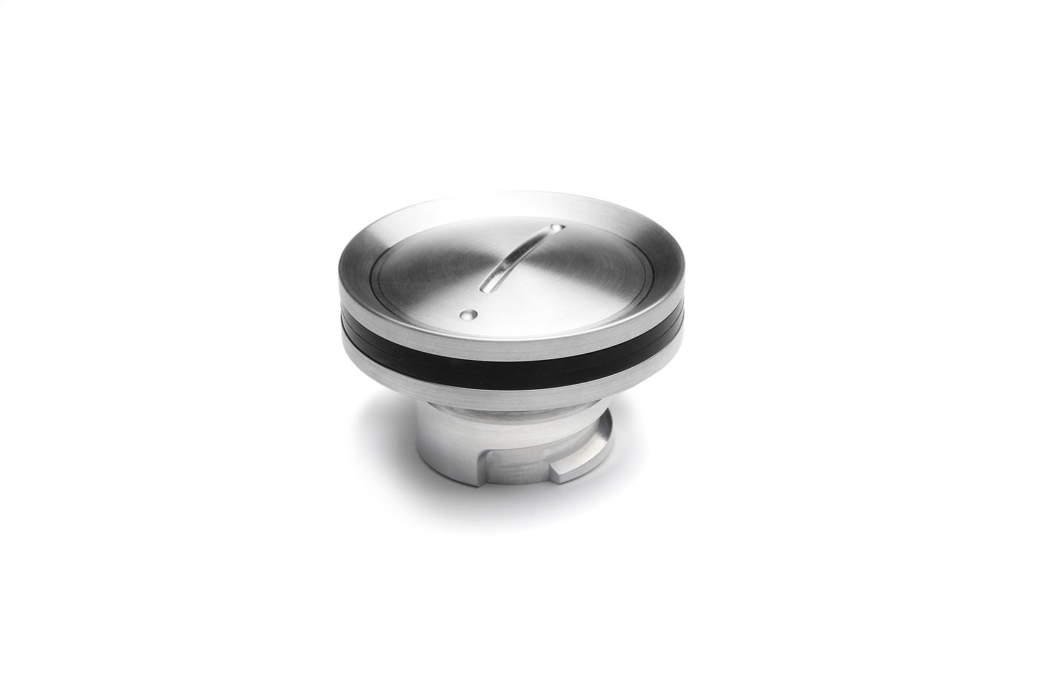 Clayton Machine Works LSO-03 LS Engine Oil Cap; Modern; Billet Aluminum; Brushed Polish; Clayton Machine Works LSO-03