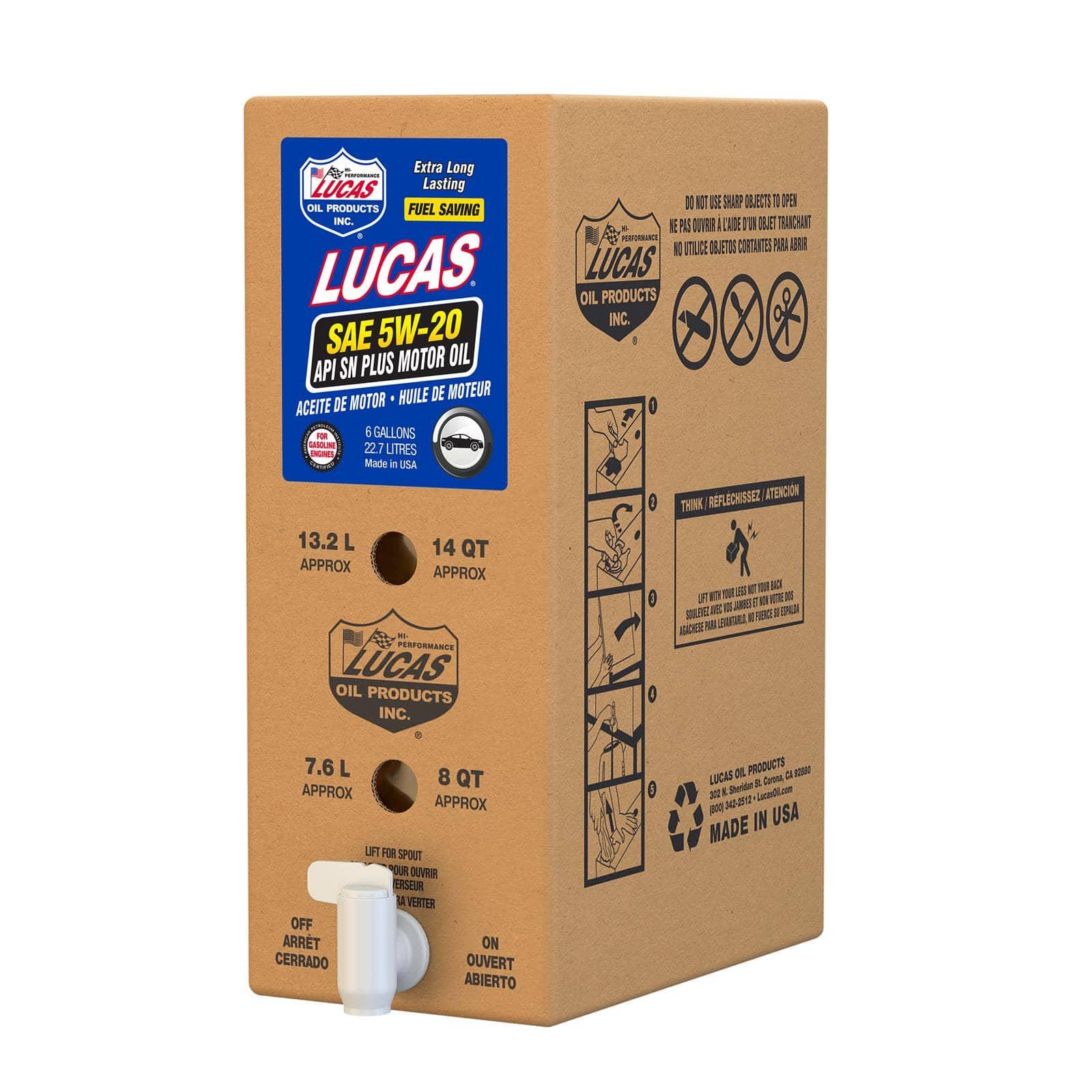 Lucas Oil Products 18001 SAE 5W-20 API SN PLUS ENGINE OIL 6G Lucas Oil Products 18001