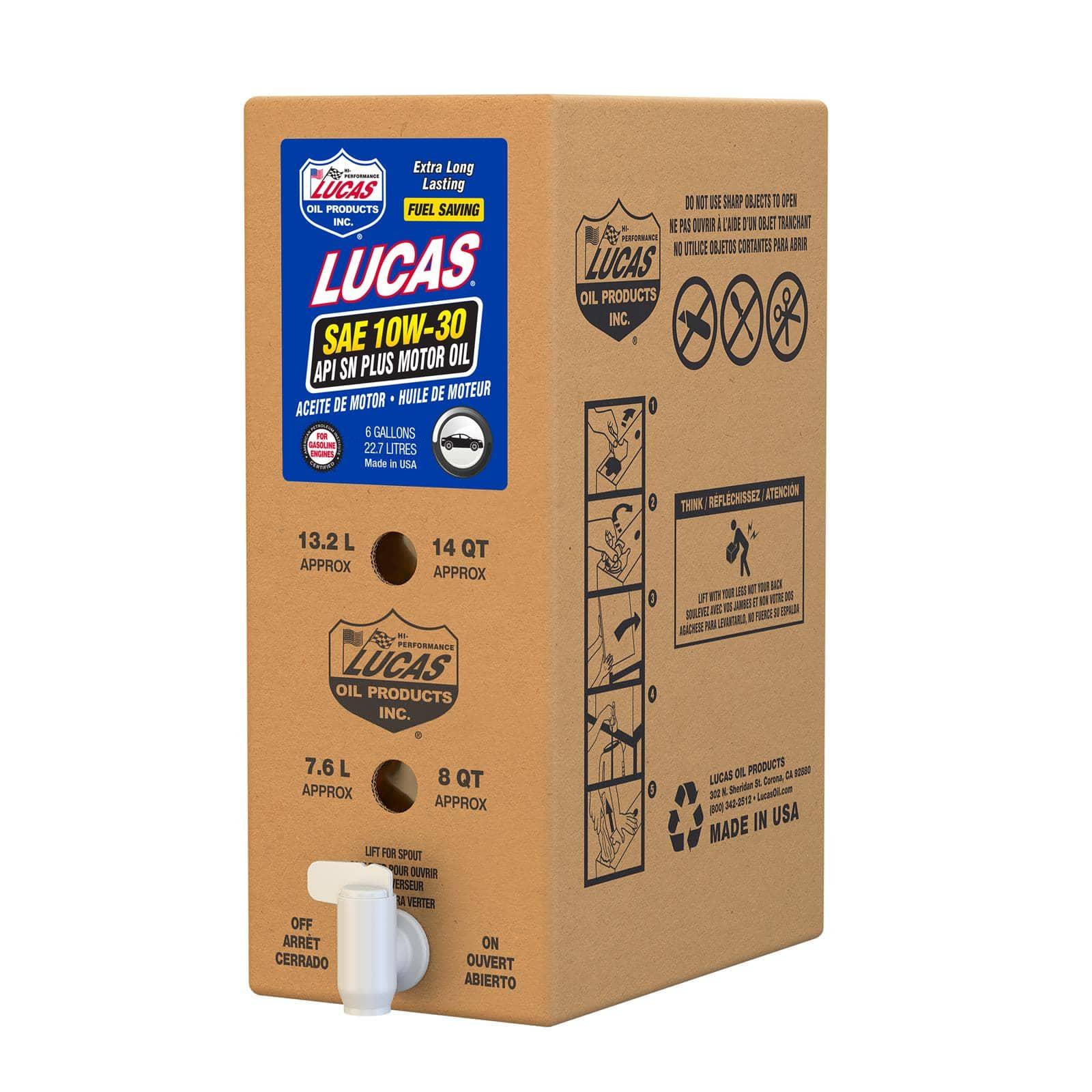 Lucas Oil Products 18002 SAE 10W-30 API SN PLUS ENGINE OIL 6G Lucas Oil Products 18002