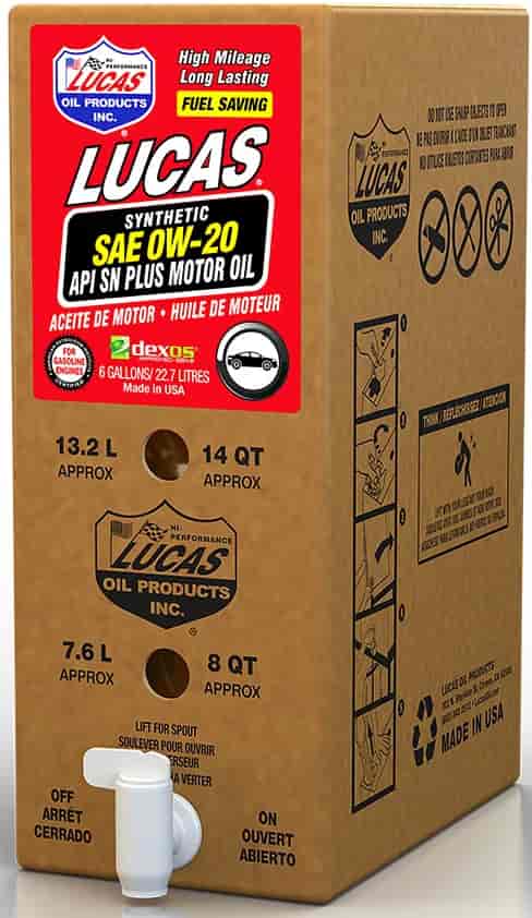 Lucas Oil Products 18003 0W-20 SYNTHETIC ENGINE OIL 6G Lucas Oil Products 18003