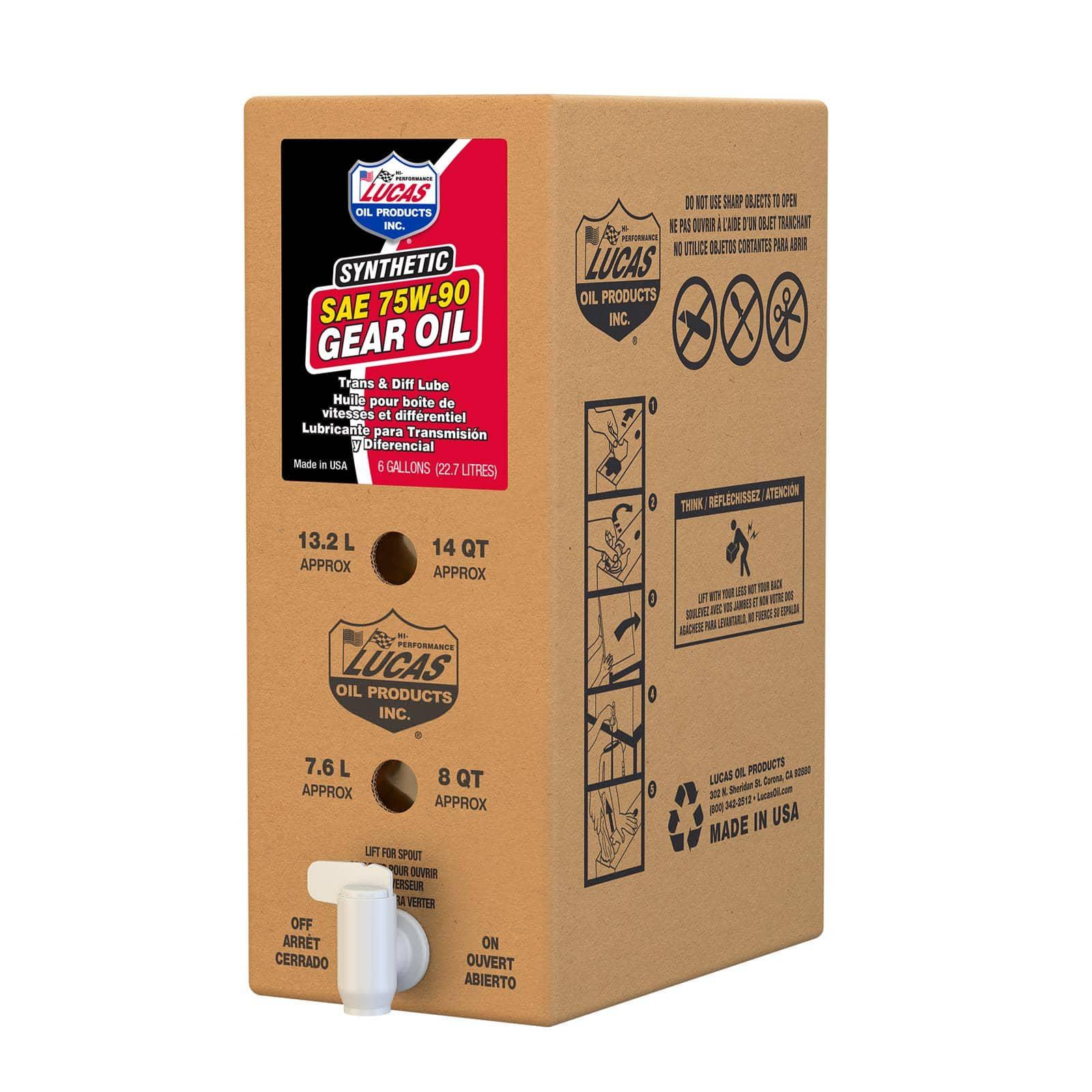 Lucas Oil Products 18006 SYN. SAE 75W-90 TRANS & DIFF LUBE 6G Lucas Oil Products 18006