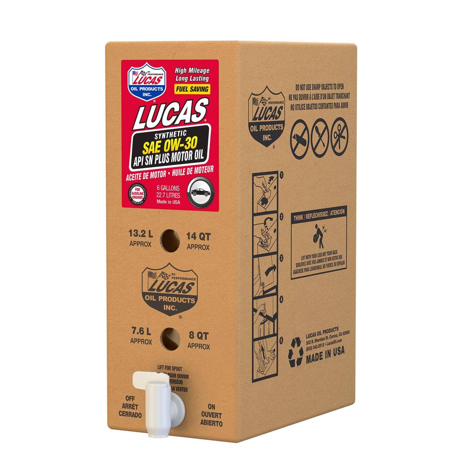 Lucas Oil Products 18008 SYN. SAE 0W-30 API SN PLUS ENGINE OIL 6G Lucas Oil Products 18008