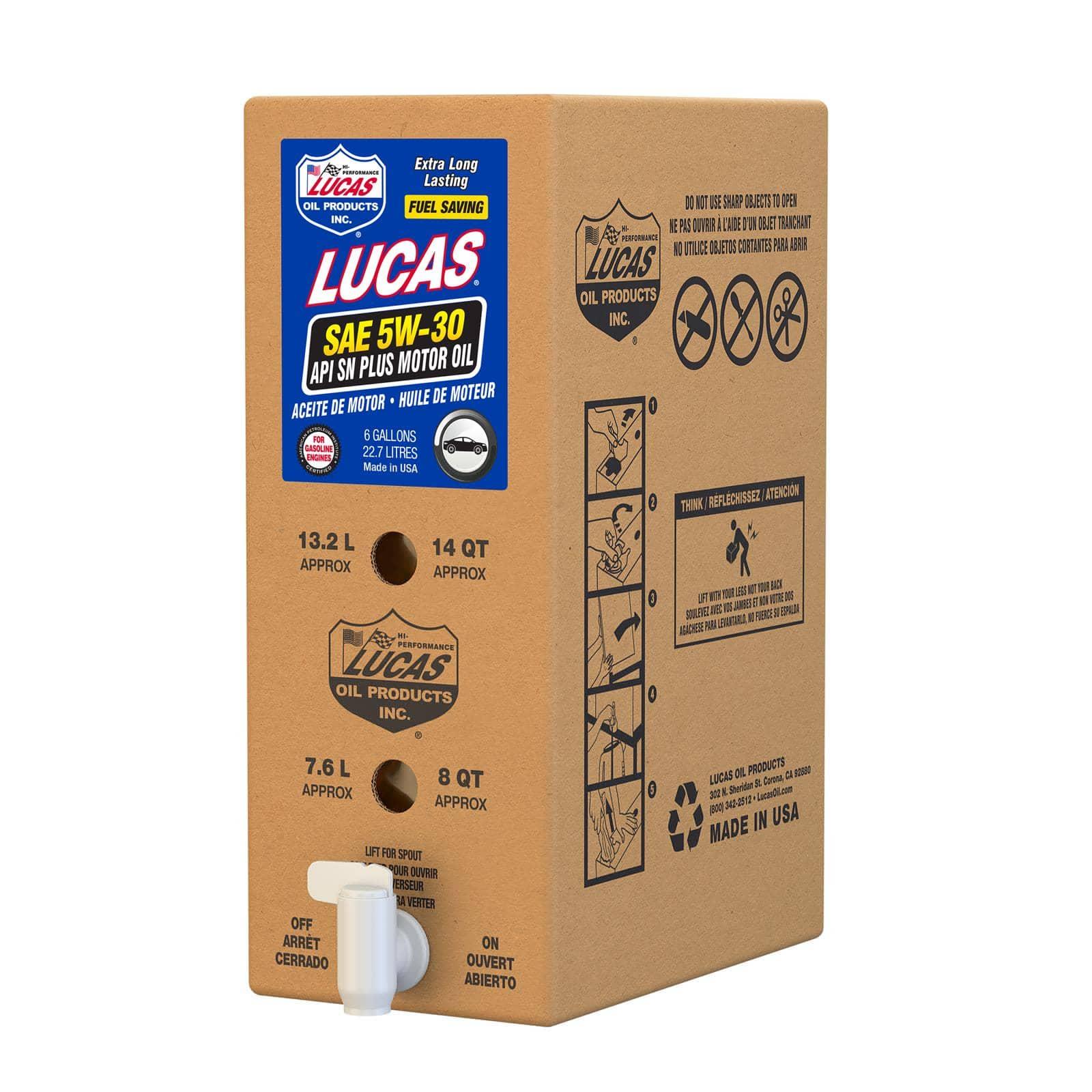 Lucas Oil Products 18010 SAE 5W-30 API SN PLUS ENGINE OIL 6G Lucas Oil Products 18010