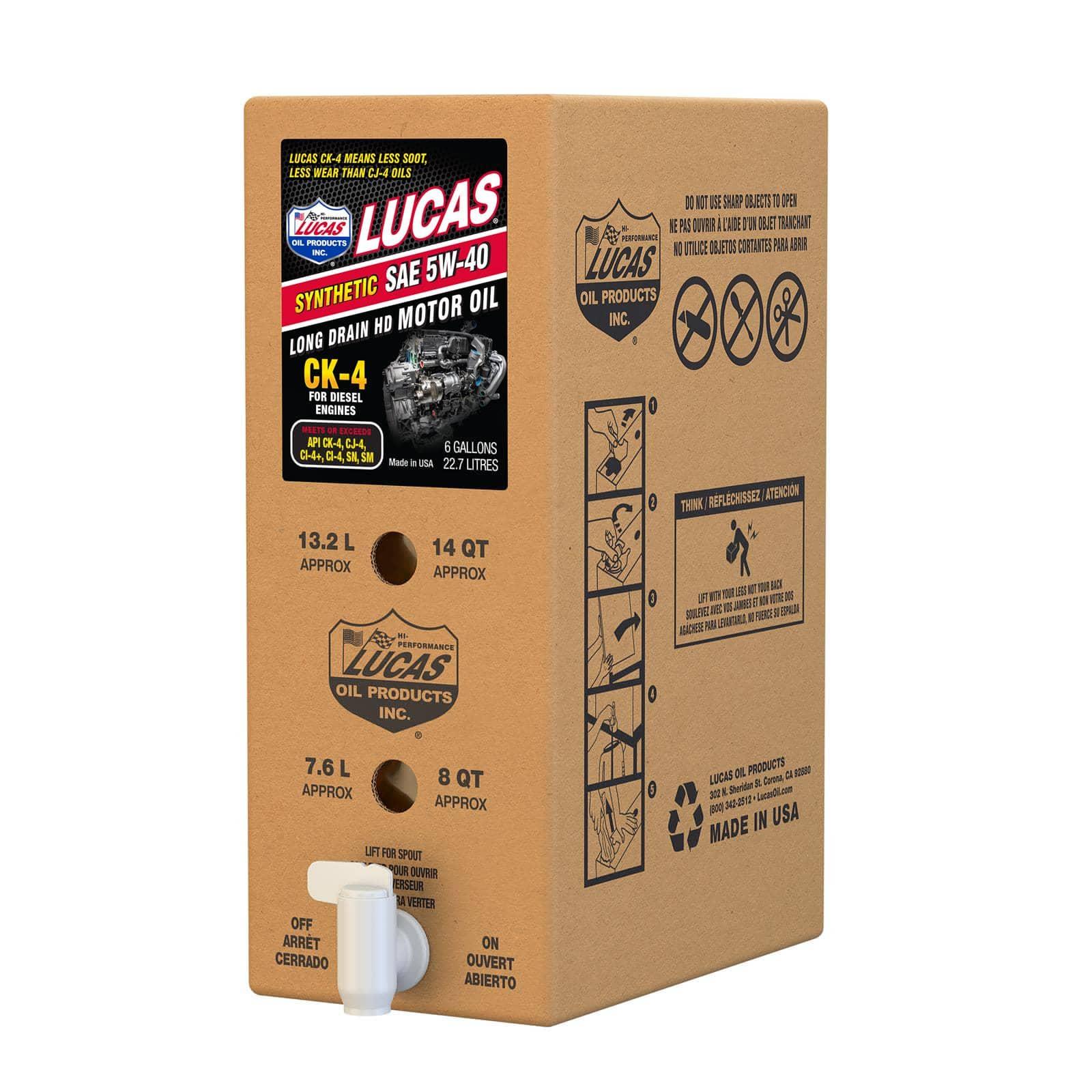 Lucas Oil Products 18011 5W-40 SYNTHETIC ENGINE OIL 6G Lucas Oil Products 18011