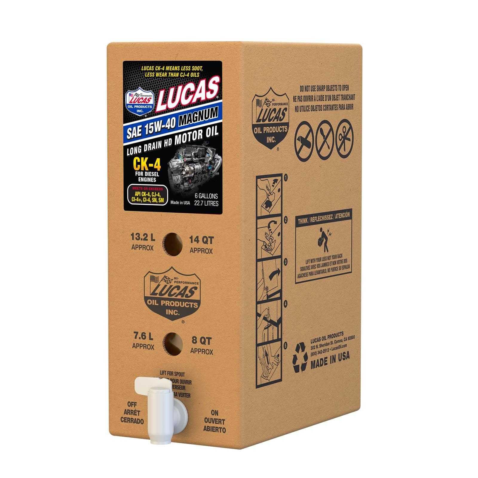 Lucas Oil Products 18014 15W-40 SYNTHETIC ENGINE OIL 6G Lucas Oil Products 18014