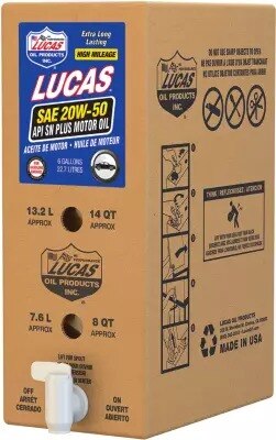 Lucas Oil Products 18055 SAE 20W-50 API SN PLUS ENGINE OIL 6G Lucas Oil Products 18055