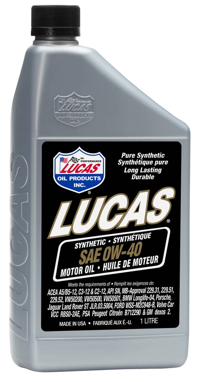 Lucas Oil Products 20210 SYNTHETIC SAE 0W-40 EUROPEAN MOTOR OIL 1L Lucas Oil Products 20210