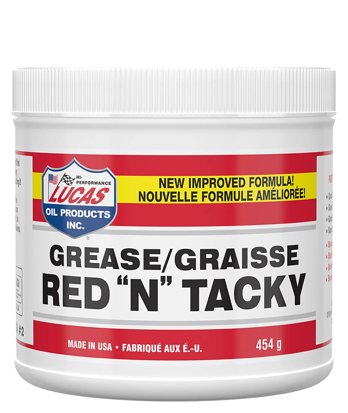 Lucas Oil Products 20574 RED "N" TACKY GREASE 454G TUB Lucas Oil Products 20574