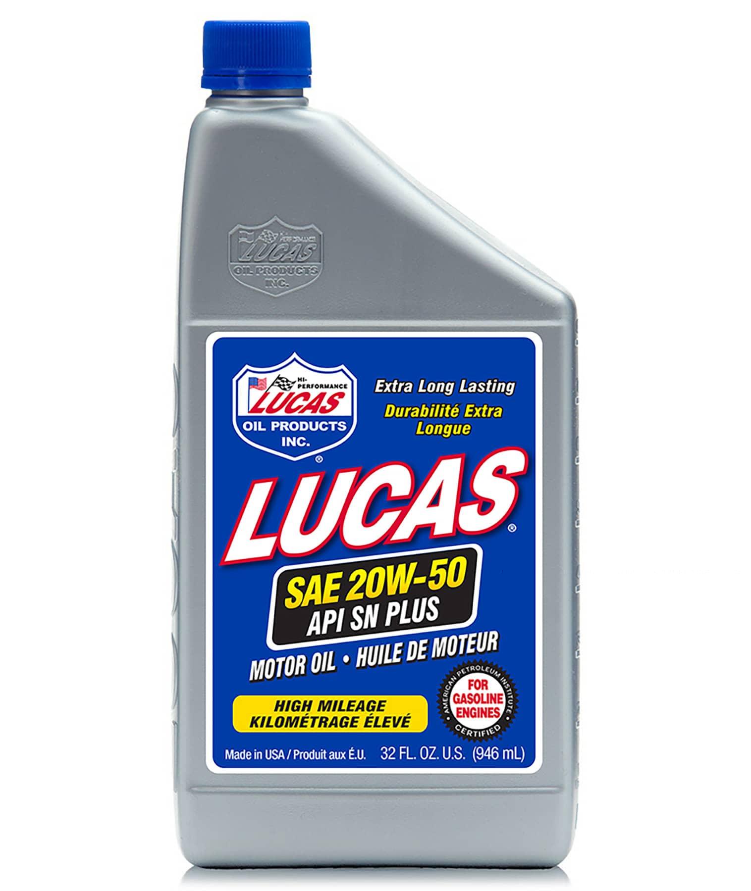 Lucas Oil Products 20621 SAE 20W-50 RACING MOTOR OIL/3X1/5 QUART/4.73 L Lucas Oil Products 20621