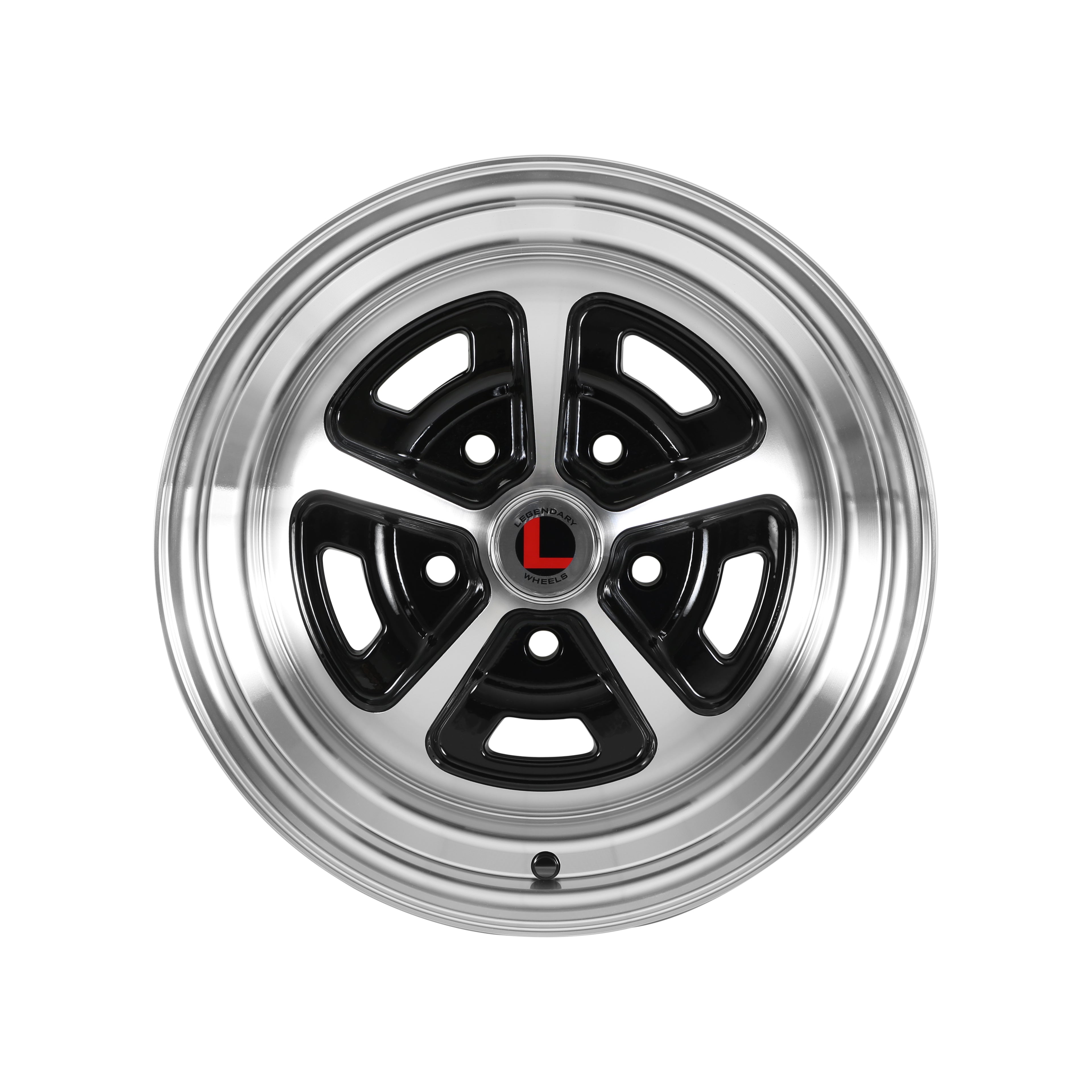 Legendary Wheels LW50-50757A Legendary Wheels Magnum 500 - 15x7 - 5x4.75 - 4.25 BS - Gloss Black/Machined Legendary Wheels LW50-50757A