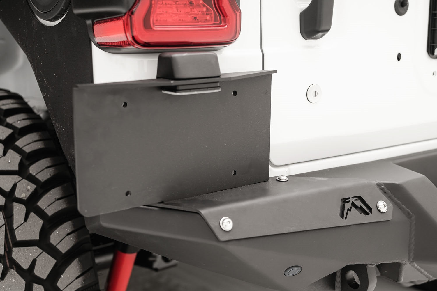 Fab Fours M4550-1 Rear Bumper License Plate Bracket Fab Fours M4550-1