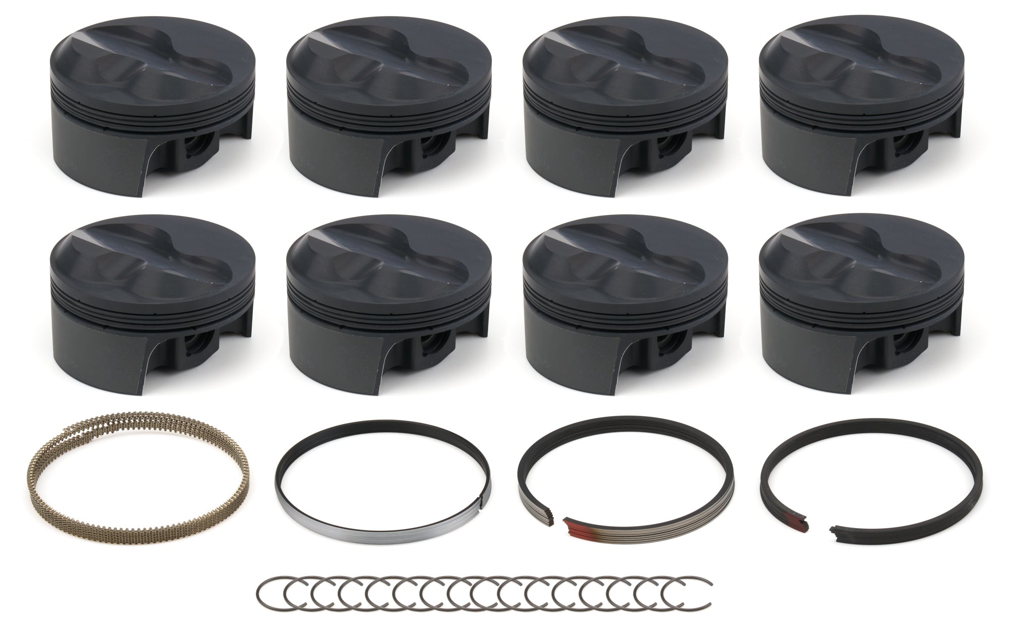 Mahle Motorsport 197836045 SBC Dome PowerPak Piston Set 4.145 Bore +12cc Mahle Motorsport 197836045