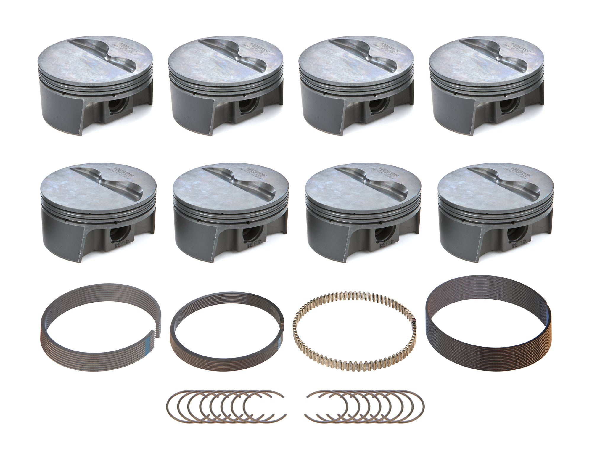 Mahle Motorsport 930202650 SBC PowerPak FT Piston Set 4.050 Bore -4.1cc Mahle Motorsport 930202650