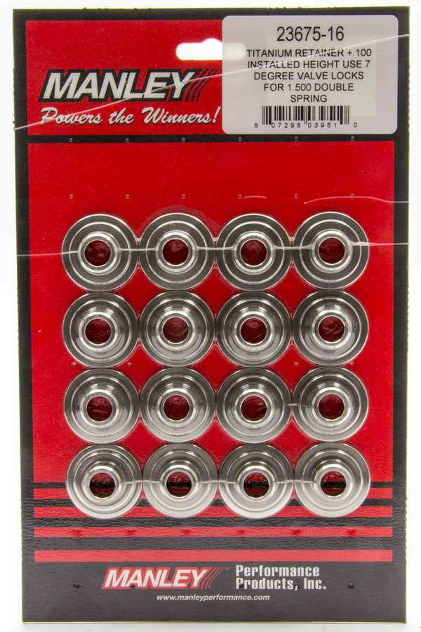 Manley 23619-16 10 Degree Titanium Valve Spring Retainers Manley 23619-16