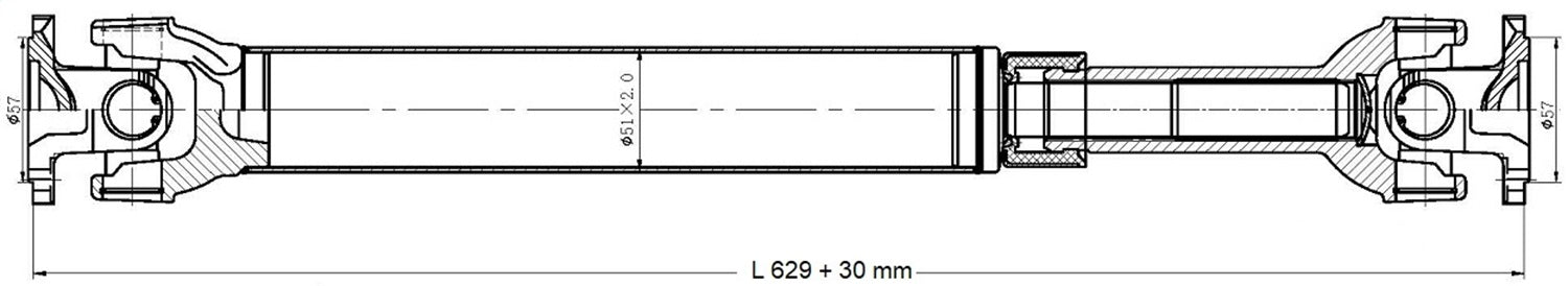 DSS MB-517 Drive Shaft Assembly DSS MB-517