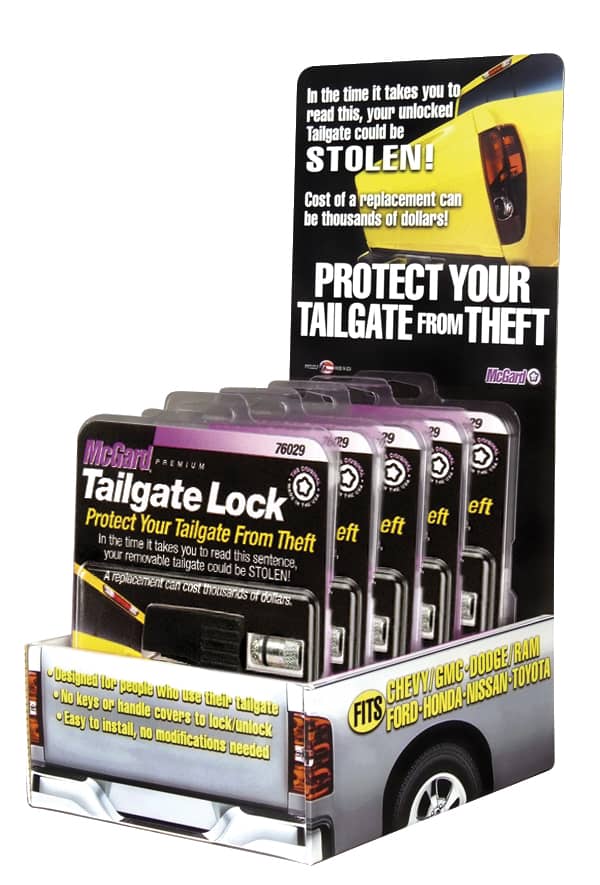 McGard 90214 TAILGATE LOCK DISPLAY W/ McGard 90214