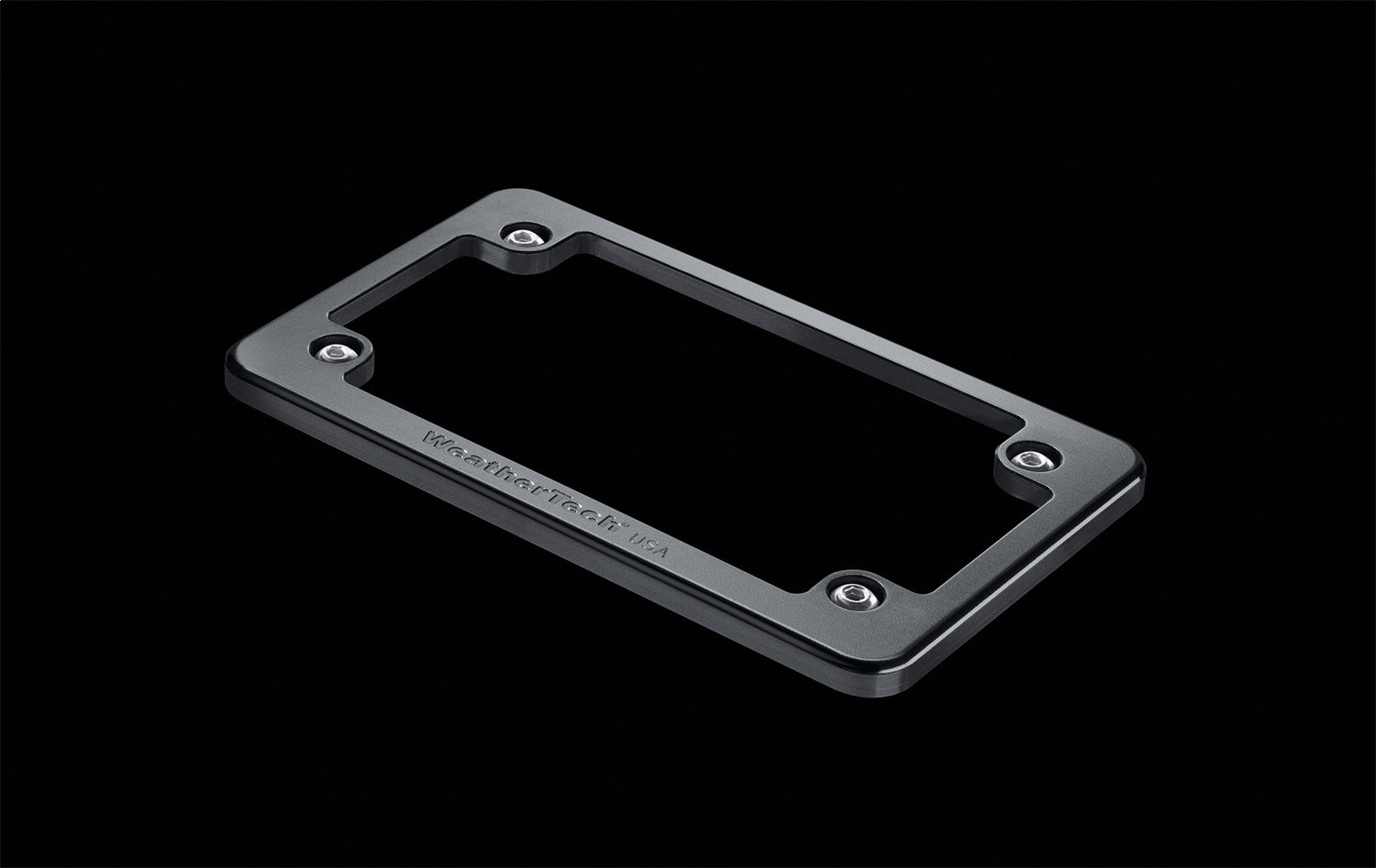 Weathertech 8ALPF1 Billet License Plate Frame; Black; Weathertech 8ALPF1
