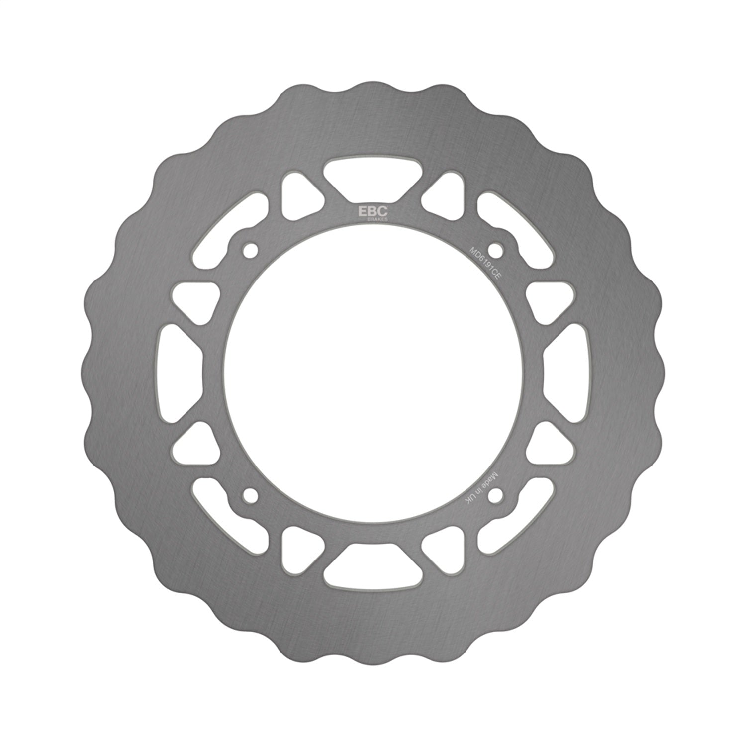 EBC Motorcycle Brakes MD6191CE Plain Undrilled Rotor For Enduro; Rear; EBC Motorcycle Brakes MD6191CE