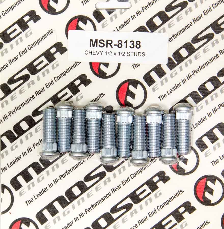 Moser Engineering 8138 1/2-20 x 1-1/2 Wheel Studs (10pk) .530 Knurl Moser Engineering 8138