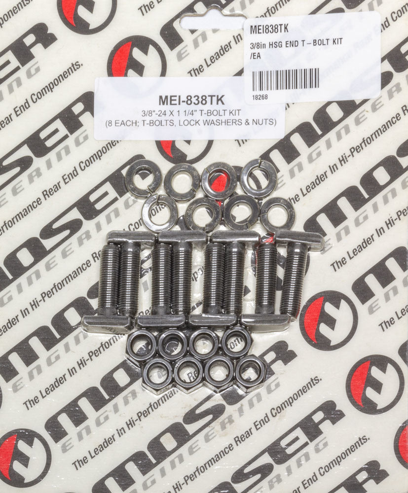Moser Engineering 838TK 3/8in HSG END T-BOLT KIT /EA Moser Engineering 838TK