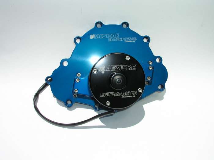 Meziere WP103B Pontiac Billet Elec. W/P Blue Meziere WP103B