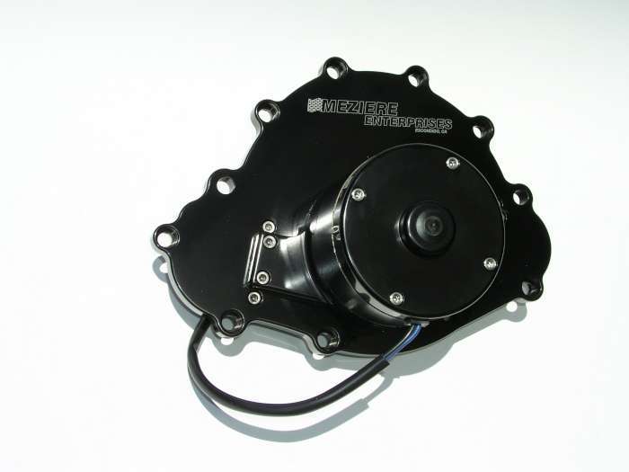 Meziere WP103S Pontiac Billet Elec. W/P Black Meziere WP103S