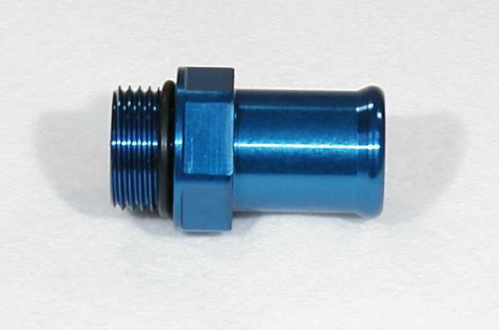 Meziere WP12100B 1in. Radiator Hose Fitting- Blue Meziere WP12100B
