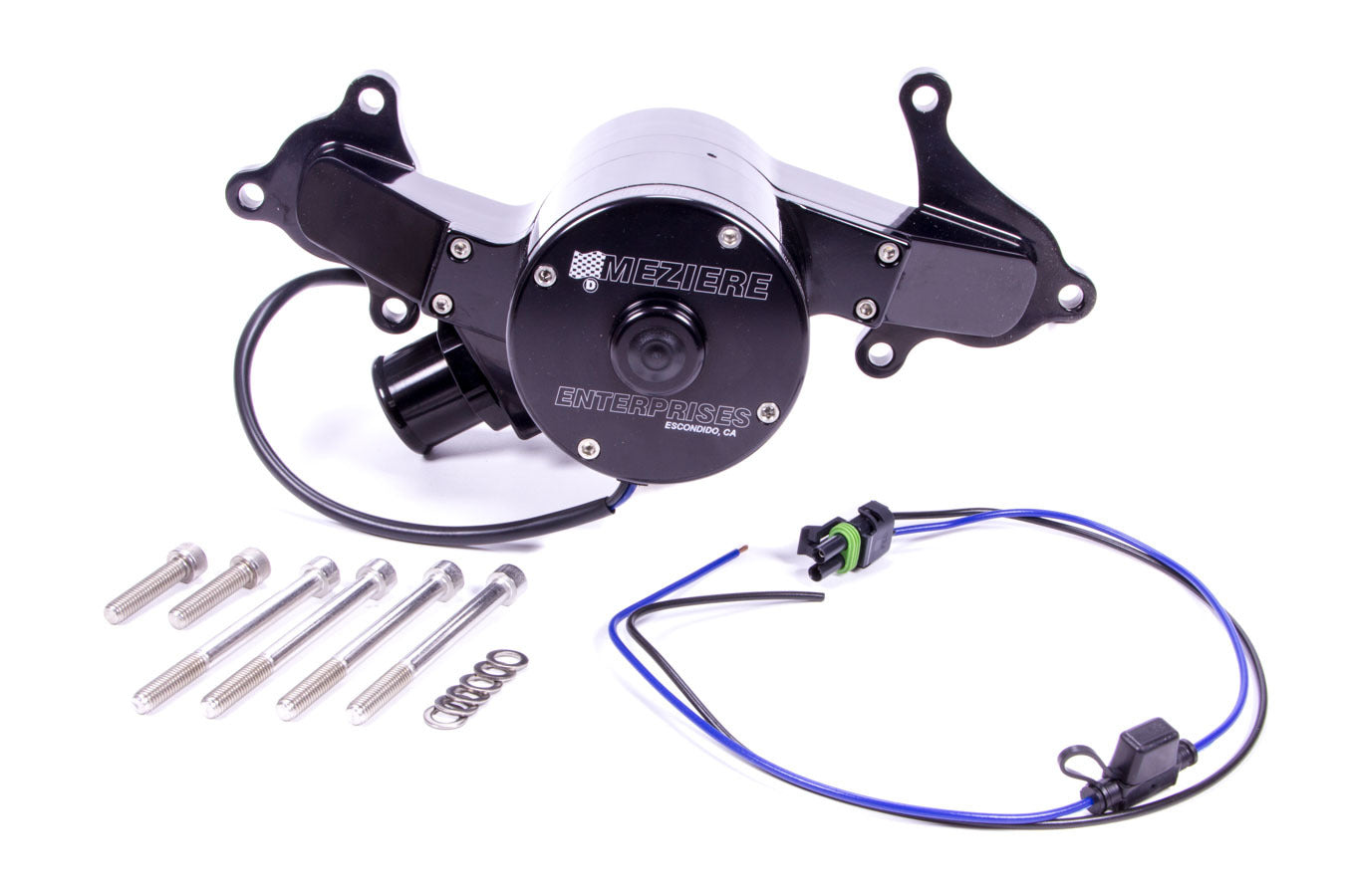 Meziere WP314S Hemi Billet Electric W/P - Hi-Flow - Black Meziere WP314S