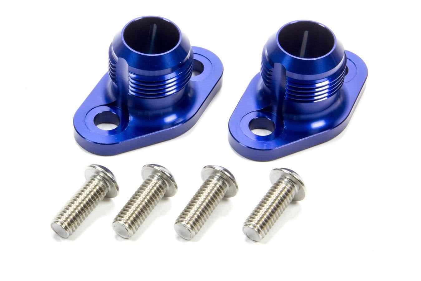 Meziere WP8116ANB SBC #16 Water Pump Port Adapters - Blue (2pk) Meziere WP8116ANB