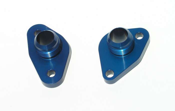 Meziere WP8312ANB SBF #12 Water Pump Port Adapters - Blue (2pk) Meziere WP8312ANB