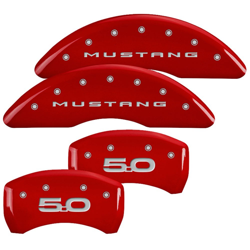 MGP Caliper Covers 10200SM52RD 15-   Mustang GT Caliper Covers Red MGP Caliper Covers 10200SM52RD